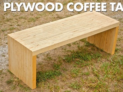 DIY Plywood Coffee Table Made With One Sheet Of Plywood - Woodworking