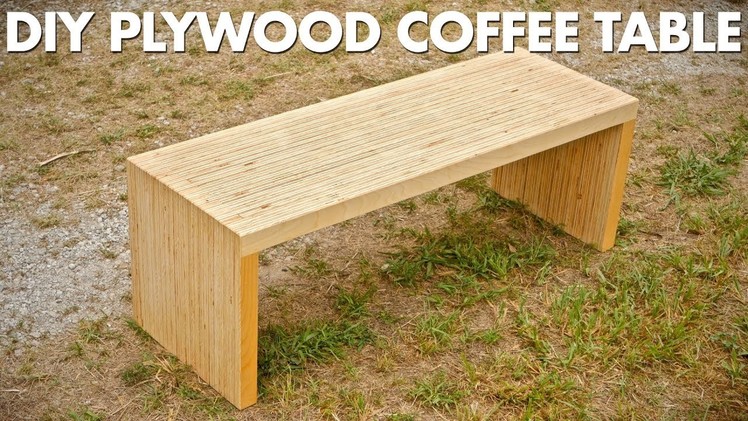 DIY Plywood Coffee Table Made With One Sheet Of Plywood - Woodworking