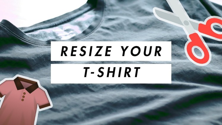 DIY RESIZE A T-SHIRT ????. FOR BEGINNERS.