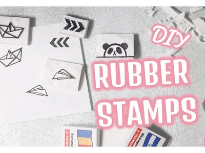 DIY Rubber Stamps For Your Planner.Journal || WITHOUT CARVING TOOLS
