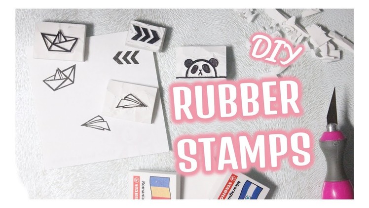 DIY Rubber Stamps For Your Planner.Journal || WITHOUT CARVING TOOLS