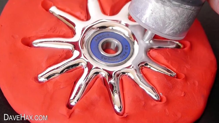 DIY Spiky Gallium Fidget Spinner - Sunshine!