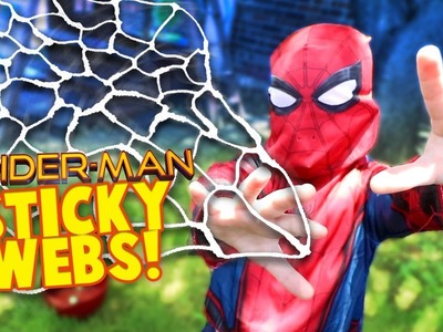 DIY Sticky Webs! Spider-Man Homecoming Movie Gear Test Pt. 3 for KIDS by KIDCITY