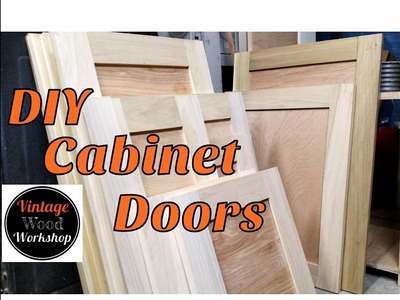 DIY Tongue and Groove Hardwood Cabinet Doors. Kitchen Remodel #1- Vintage Wood Workshop