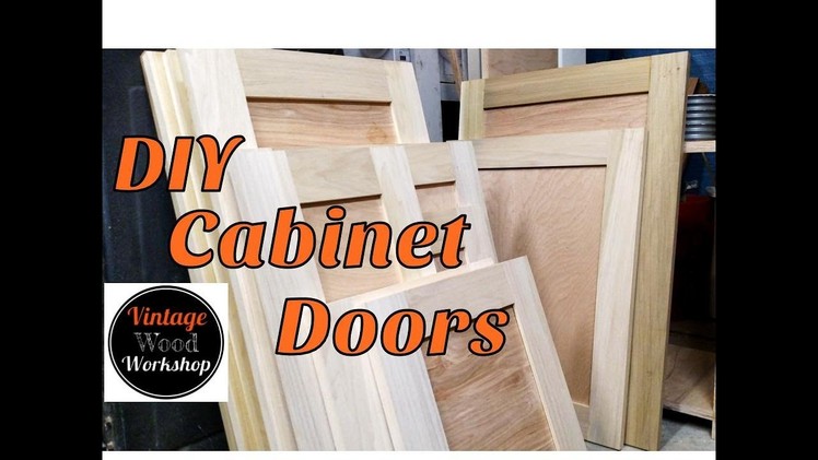 DIY Tongue and Groove Hardwood Cabinet Doors. Kitchen Remodel #1- Vintage Wood Workshop