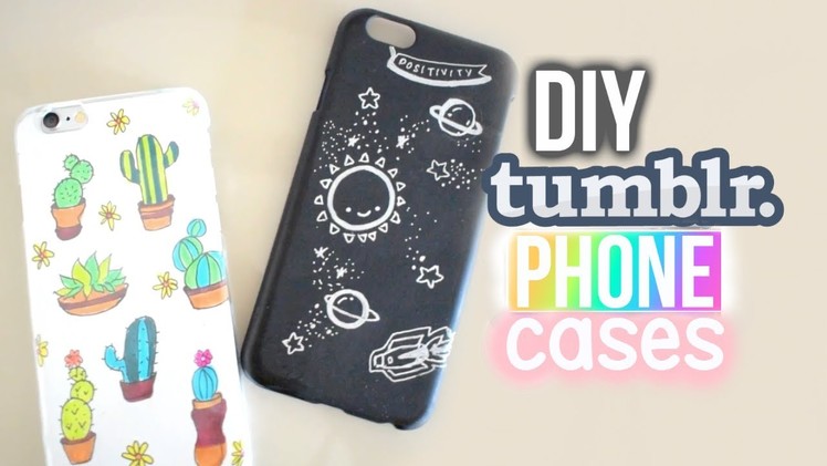 DIY TUMBLR DOODLE PHONE CASES - Quick & Easy Ideas