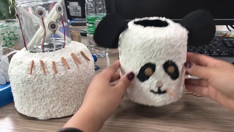 E01 DIY Panda Humidifier in Office? So easy | Ms Do