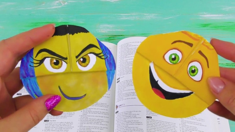 Emoji Movie Bookmarks DIY with Gene, Jailbreak, Angry Birds, Shopkins