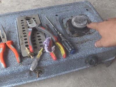 Gas stove burner repair. A DIY home repair for everybody