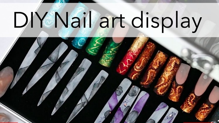 How to display your nail art | DIY idea for tips with designs