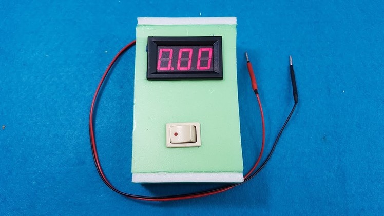 How to Make a Digital Voltmeter - DIY a mini Voltmeter