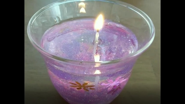 How To Make A Water Candle - DIY Burning Water Candle making Easy art Ideas at Home