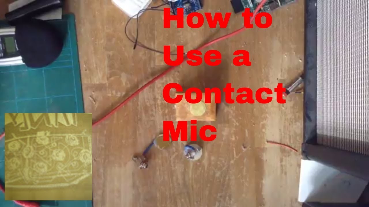 How to use an acoustique contact microphone. A DIY audio piezo transducer violin pickup demo.