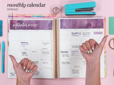 Inside the Erin Condren 2017 Deluxe Monthly Planner