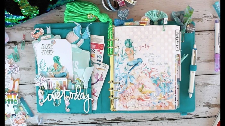 July flip through of my Cocoa Daisy Planner set up