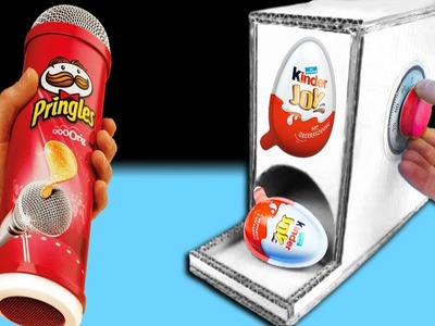 Kinder Joy Maschine mit Pringles selber bauen - DiY