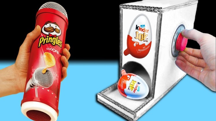 Kinder Joy Maschine mit Pringles selber bauen - DiY