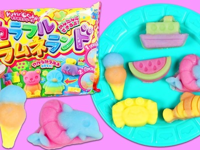 Kracie Popin Cookin DIY Japense Gummy Candy Making Kit Watermelon Dolphin Boat Ice Cream Shapes!