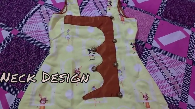 Latest Front Neck Design Of Women Kurti Cutting And Stitching. DIY.SARA