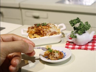 Mini Food: Beefy Mac & Cheese (Miniature Cooking Sound) (ASMR) (DIY) (KIDS TOYS)