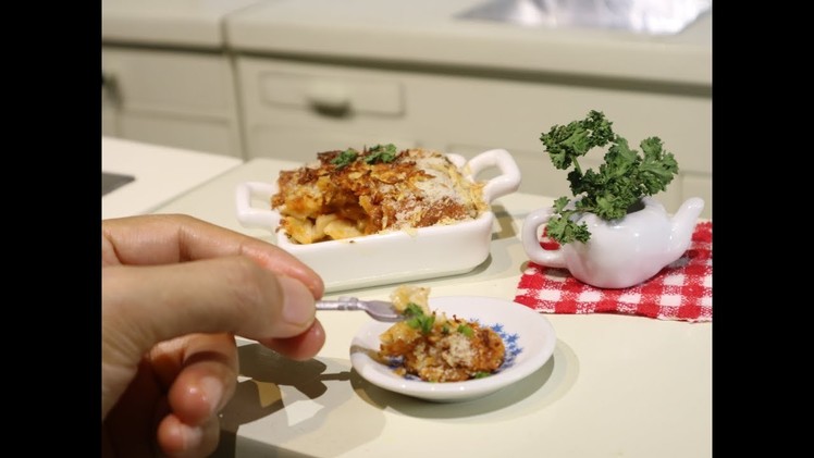 Mini Food: Beefy Mac & Cheese (Miniature Cooking Sound) (ASMR) (DIY) (KIDS TOYS)