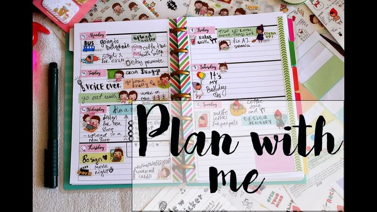 Mini Happy Planner - Plan with me. PLAN AS I GO