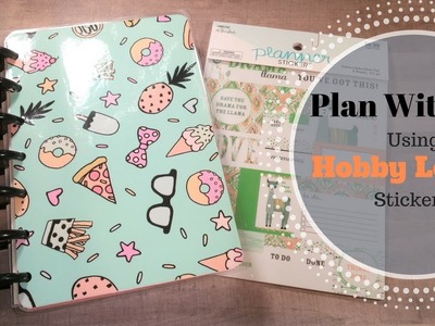 Mini Happy Planner Plan With Me Using Hobby Lobby Stickers! | Talk-Through