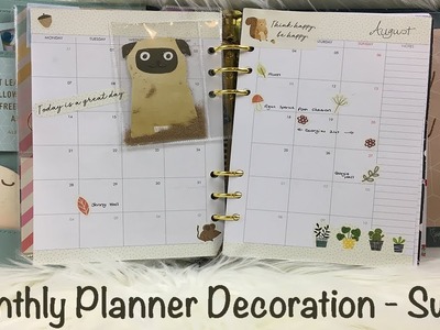 Monthly Planner Decoration - Sweet 2018