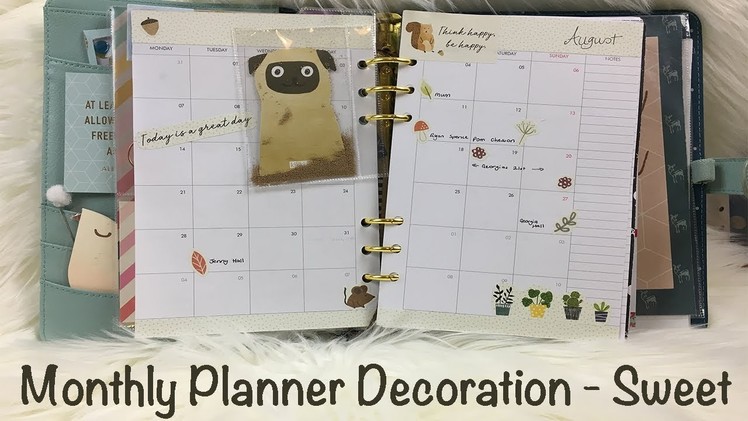 Monthly Planner Decoration - Sweet 2018