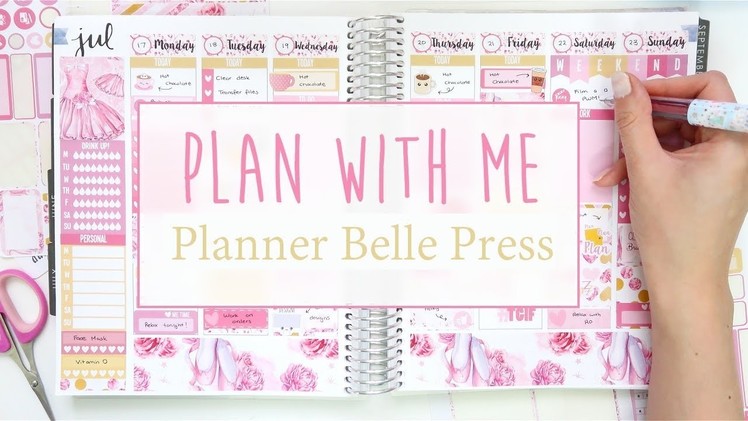 Plan With Me in my Erin Condren Planner ft Planner Belle Press