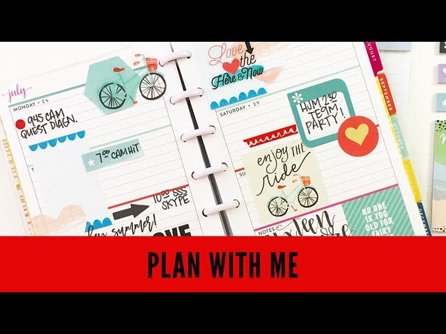 Plan With Me: July 24-30, 2017 [mini Happy Planner® w. Sticky Notes + NEW Memory Keeping Stickers!]