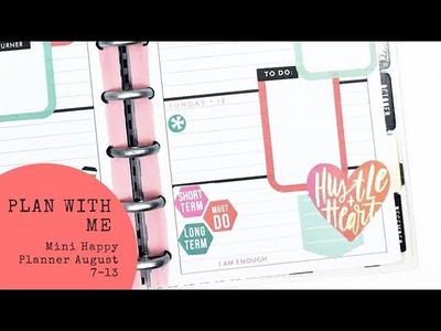Plan With Me- mini Happy Planner- August 7-13