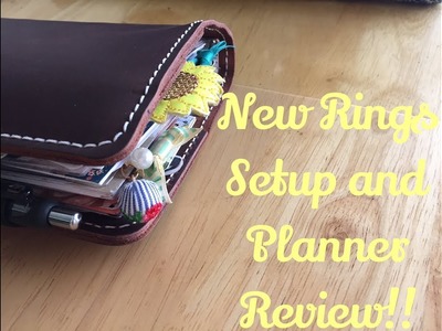 PLANNER SETUP AND REVIEW | My new Keelindori rings!