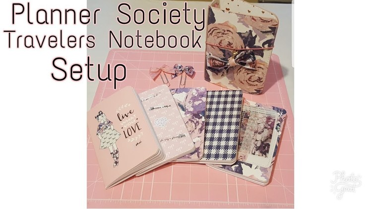 Planner Society pocket size travelers notebook setup!