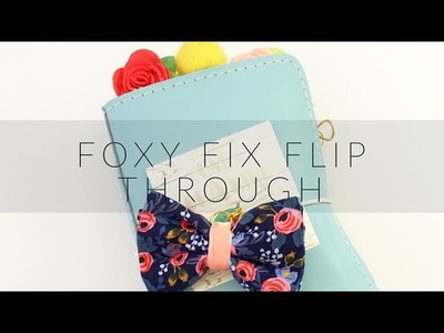 Pocket Size Travelers Notebook Flip Through {Foxy Fix + The Planner Society}