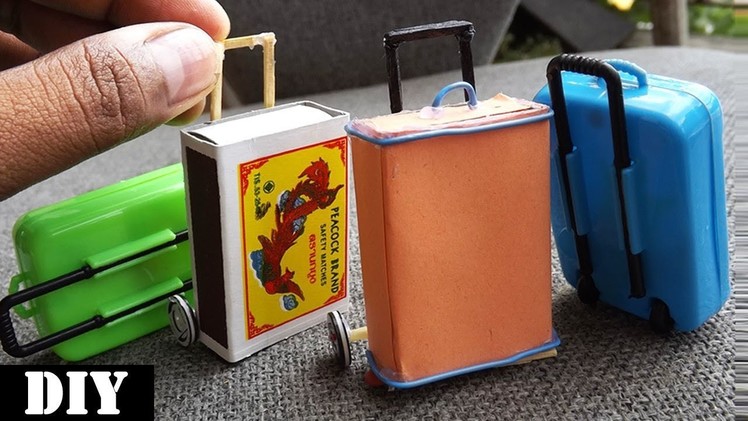 Rolling Luggage Toy for kids | Easy Miniature Furniture DIY