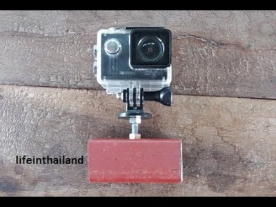 Simple DIY camera mount for underwater camera.