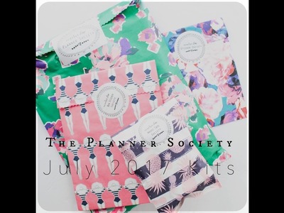 The Planner Society Haul - July Unboxing | Planning With Kristen