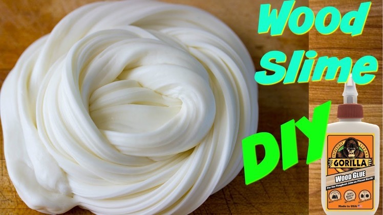 Wood Slime DIY (MakeitMonday) Making Wood Glue Slime DIY Test