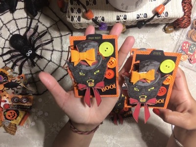 #3. Halloween DIY ATC Cards - Artist Trading Cards - Vintage Inspired - Halloween Craft Series 2017
