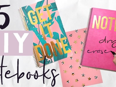 5 DIY Notebooks for Back to School | Budget School Supply DIYS 2017