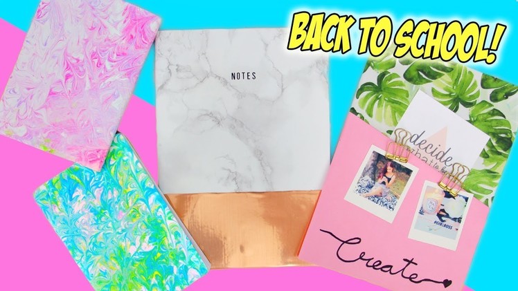 5-MINUTE DIY Notebooks for Back To School!