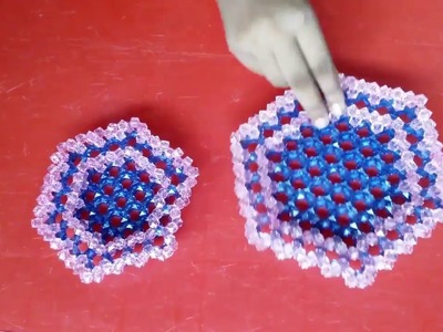 Amazing! DIY Craft Ideas - How to Make Crystal  Beaded Basket For Fruits - Crystal Beaded Showpiece