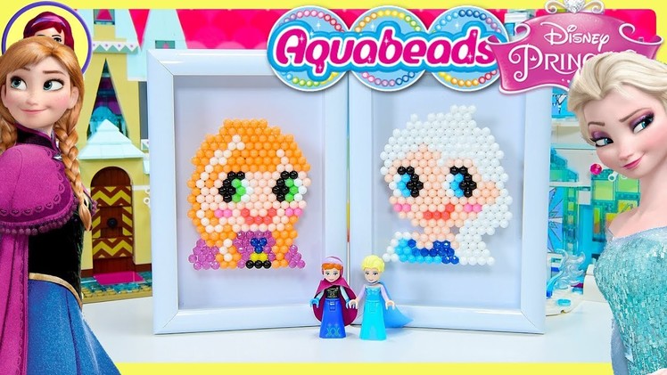 Aquabeads Frozen Elsa & Anna Portraits Craft Disney Princess Review Silly Play Kids Toys