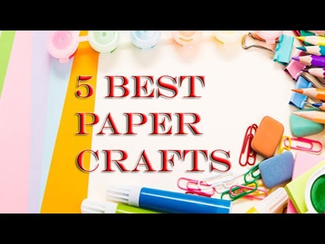 Best 5 paper craft you can make easily at home|easy origami| paper crafts ideas| useful and easy art