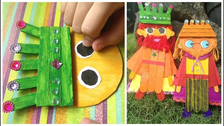 Craft Stick King - Art & Craft Idea For Kids