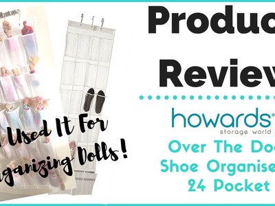 Demo & Product Review - Howards Over The Door Shoe Organizer - 24 Pockets