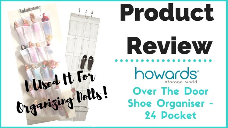 Demo & Product Review - Howards Over The Door Shoe Organizer - 24 Pockets