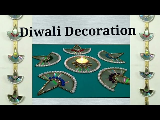 Diwali decoration ||CD rangoli || Waste CD craft || CD wall Hanging || Best out of waste ||