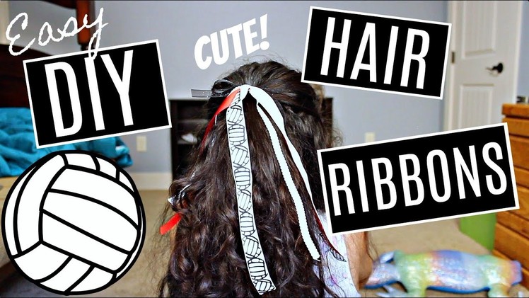 DIY Hair Ribbons for School Spirit!!